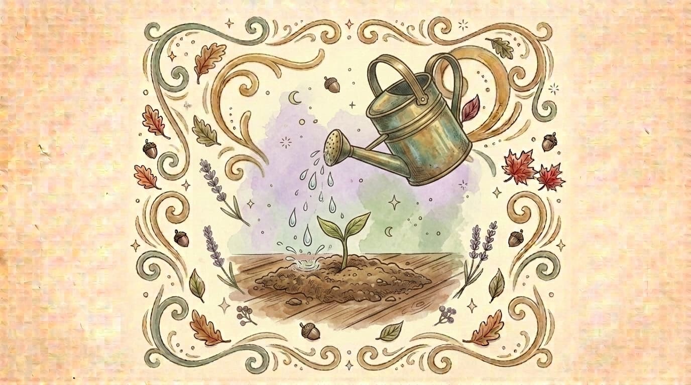 Illustration watering can, article « Situaciones de aprendizaje: tres ejemplos completos para Infantil, Primaria y ESO »