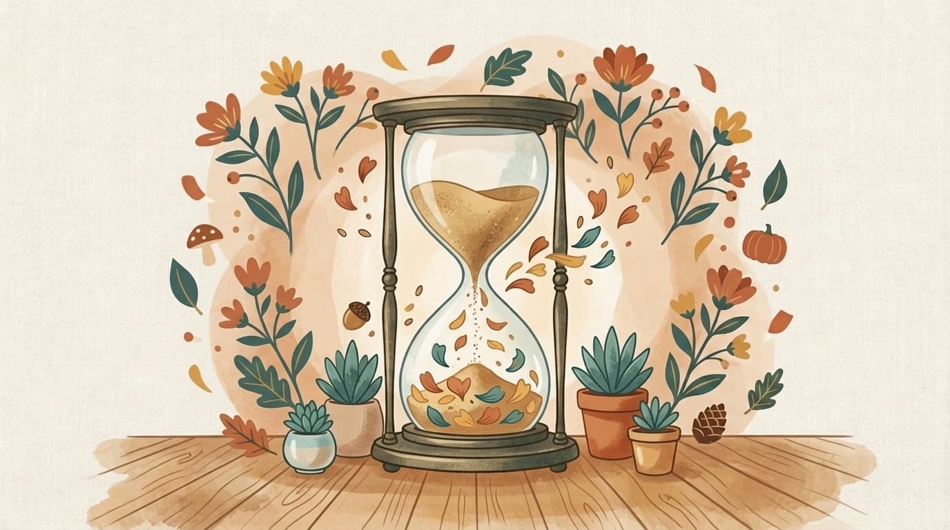 Illustration hourglass, article « Comprensión lectora: estrategias que sí funcionan »