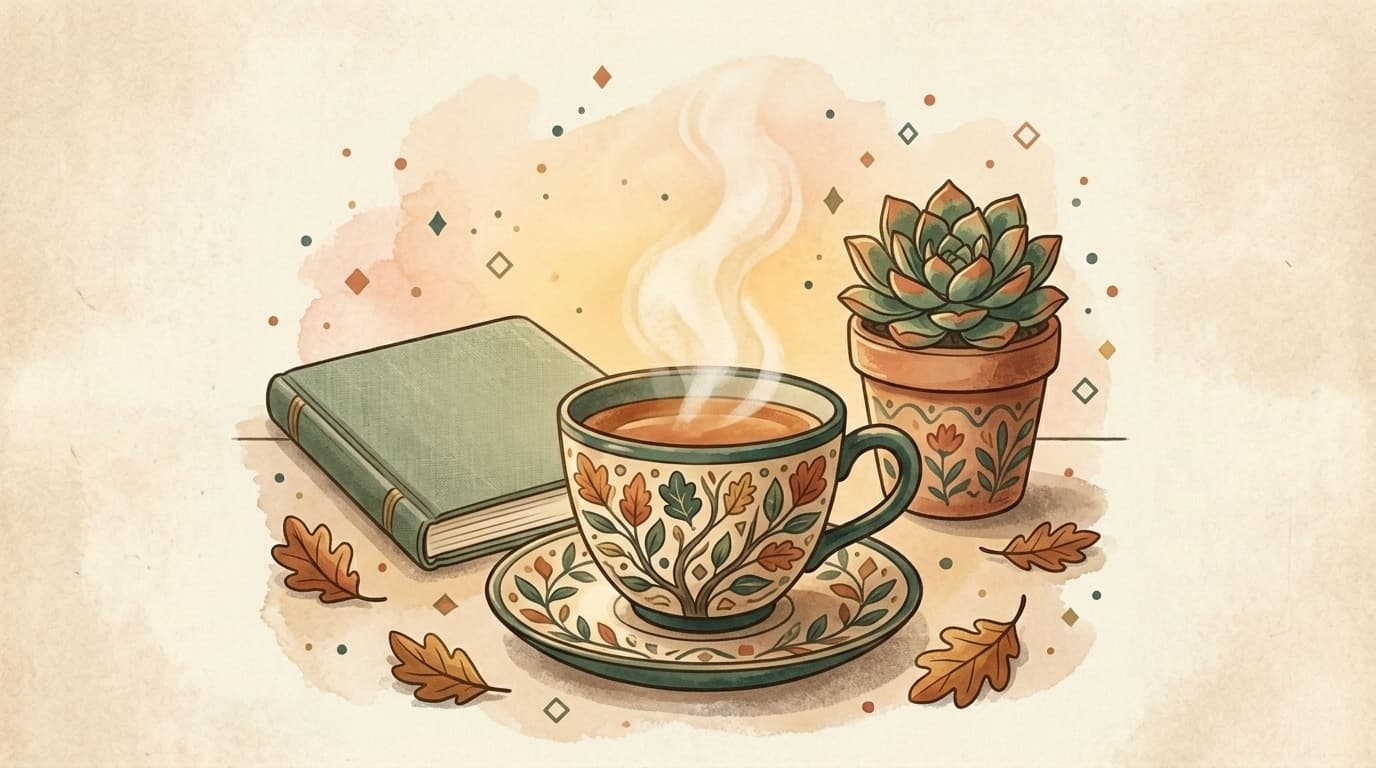 Illustration tea, article « Objetivos SMART para tus clases: ejemplos por nivel »